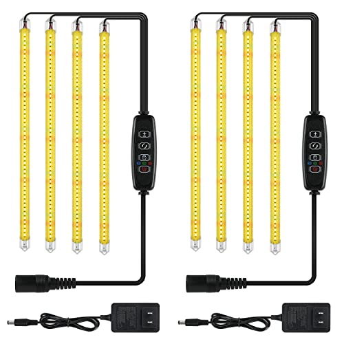 Ipower 60W Led Plant Grow Light Strips Full Spectrum For Indoor Plants With Auto On/Off 3/9/12H Timer, 10 Dimmable Levels 48 Leds, Sunlike Grow Lamp For Hydroponics Succulent #TOP9