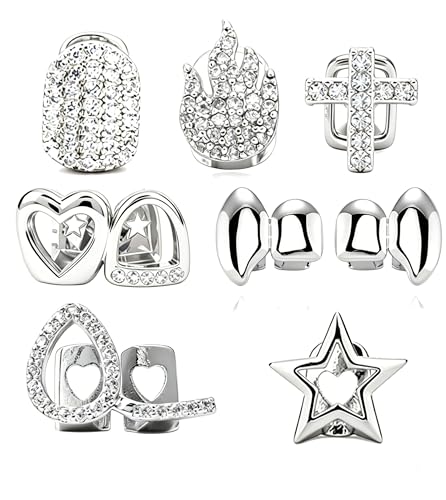 Teeth Grillz para Mujeres y Hombres, Set de Joyería Dental Dorada Brillante miniatura 1