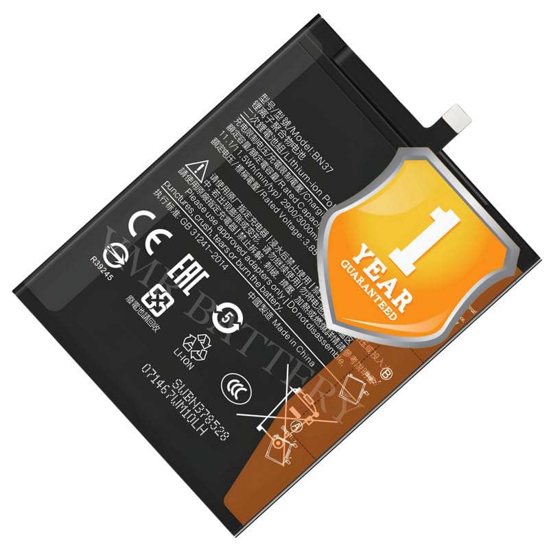 Image of Original BN37 Battery Compatible for Xiaomi Redmi 6 (M1804C3DG, M1804C3DH, M1804C3DI) | Redmi 6A (1804C3CG, M1804C3CH, M1804C3CI) - (3000mAh) - 1 Year Warranty K7