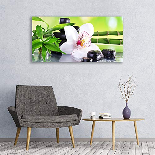 Impression sur verre acrylique 120x60cm bambou tableau décoration fleur