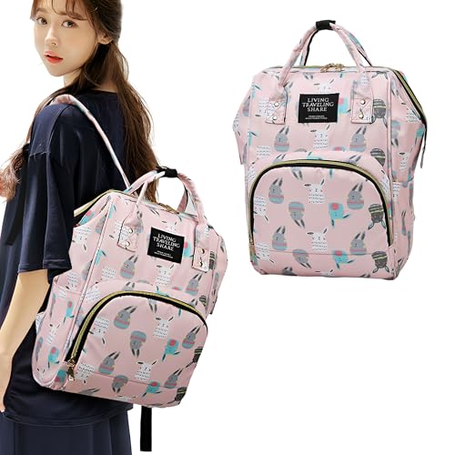 Image of Kraptick Diaper Bags Backpack, Diaper Bags for Mom for Travel, Baby Diaper Bag, Maternity Bags for Mother and Baby, Nursing Bags for Mothers, Diaper Bag Handbag (ANIMAL PRINTED)