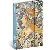 Alfons Mucha Zakagenda 2022, A6, afsprakenplanner met magneetsluiting, weekplanner, boekkalender, hardcover…