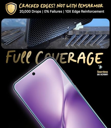 Image of Lensarmor Compatible with Vivo X200T Screen Protector (1 Pack) - 0.15mm Ultra-Thin Tempered Glass, Ultrasonic Fingerprint Compatible, HD Clear Display & Case-Friendly Design