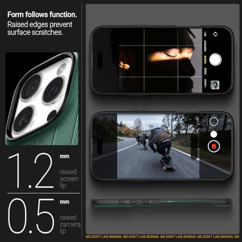 Image of CASEOLOGY by Spigen Dual Grip Mag for iPhone 16 Pro Case [Enhanced Grip Design] Magnetic Protection Back Cover Case for iPhone 16 Pro (TPU and PC | Jade Green)
