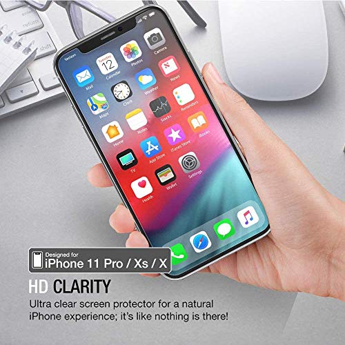 Image of XDesign Glass Screen Protector Designed for iPhone X & iPhone Xs (2018) (3-Pack) Tempered Glass with Touch Accurate and Impact Absorb + Easy Installation Tray [Fit with Most Cases] - 3 Pack