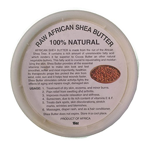 African Shea Butter Cream Selection (100% Pure & Raw, Gold, Ivory) !!! (16 OZ IVORY) by Coordilife