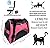 TIYOLAT Pet Carrier Bag, Airline Approved Duffle Bags, Pet Travel Portable Bag Home for Little Dogs, Cats and Puppies, Small Animals (M, Pink)