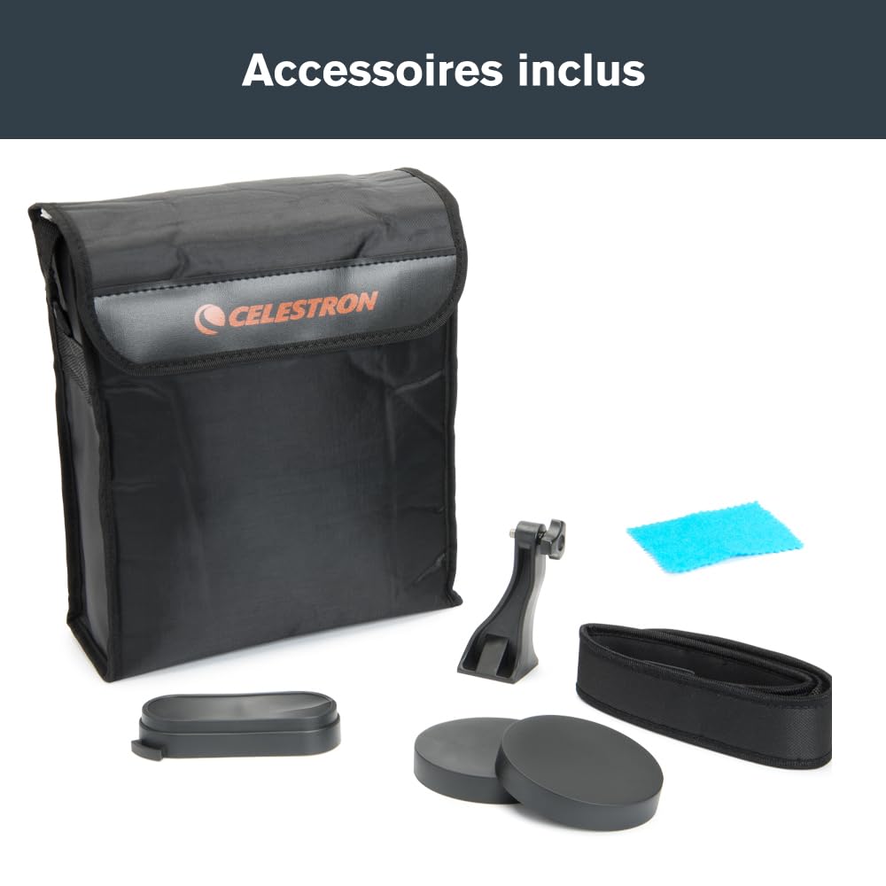 Celestron 71009 SkyMaster 15x70mm Porro Prism Binoculars with Multi-Coated Lens and BaK-4 Prism Glass, Black