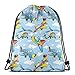 Bolsa de deporte para gimnasio, cincha de viaje, para mujeres, hombres, niños, aviones de dibujos animados y helicópteros en el aire entre nubes, juguete para niños