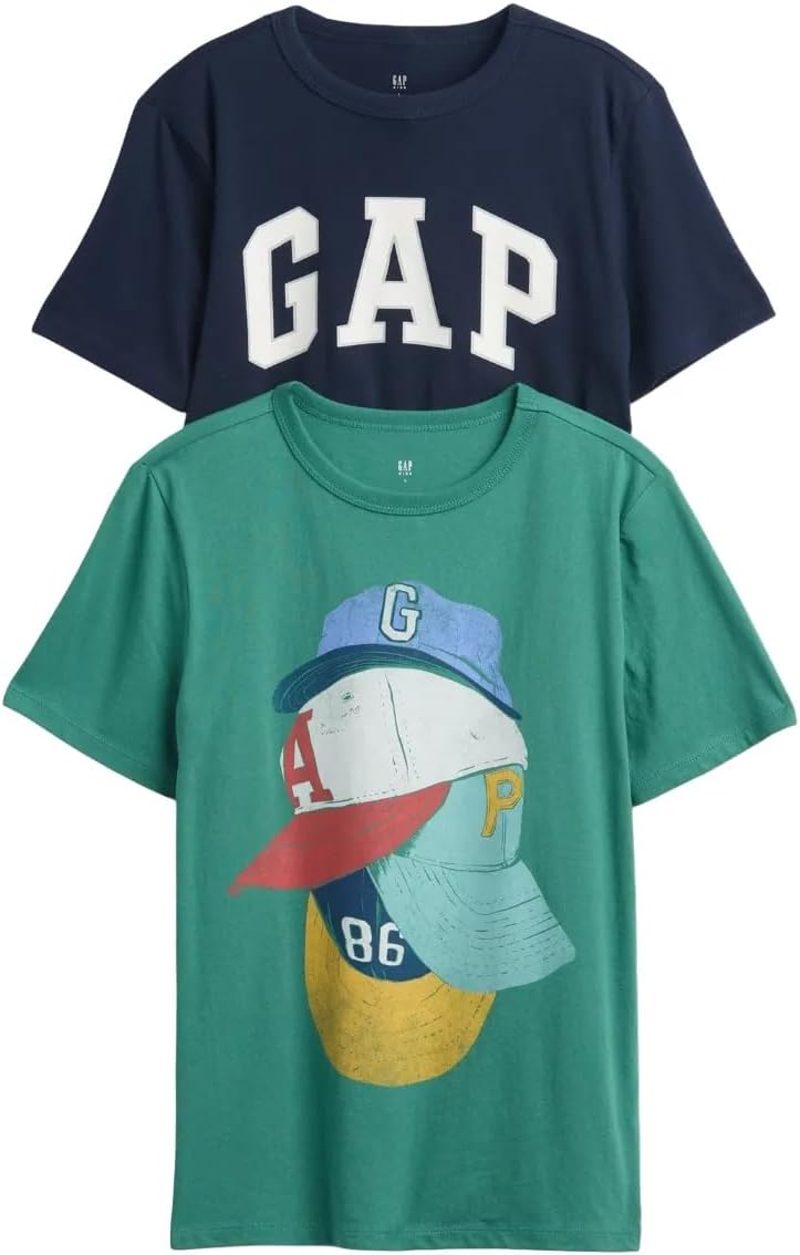GAP Boys' Short Sleeve Graphic Tee 2-Pack