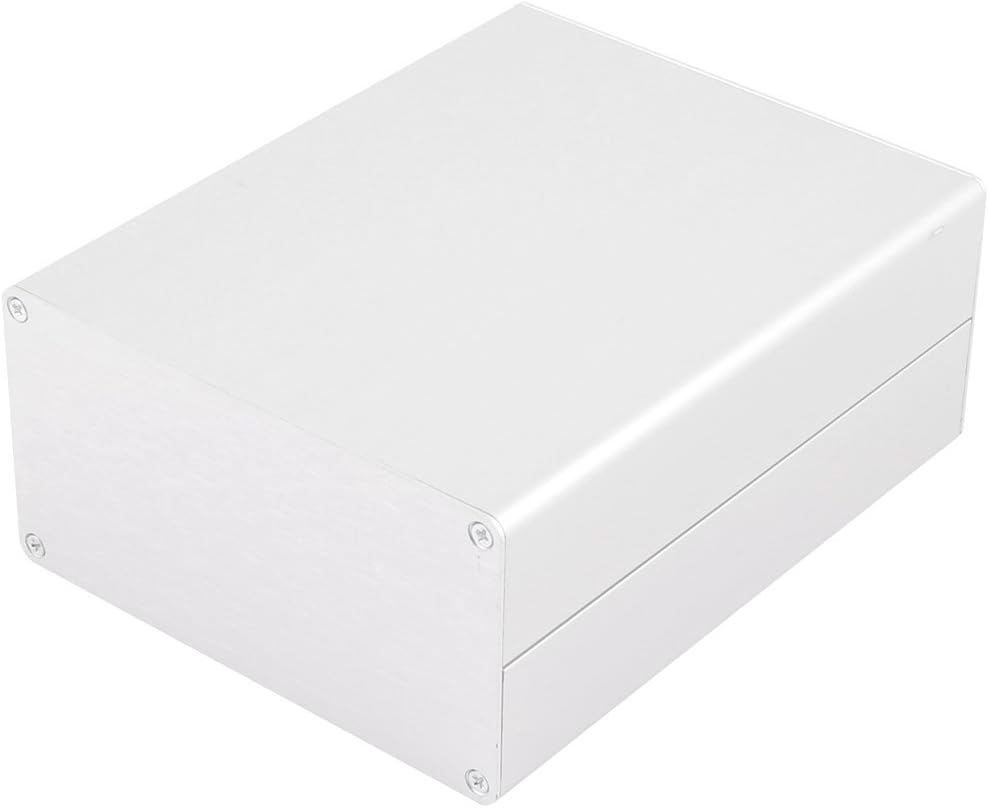 Aexit 62.8 x 120 x 150mm Multi-purpose Electronic Extruded Aluminum Enclosure Silver Tone (710e07240f996aeb09dce1877c79ebd3)