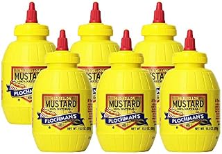 Plochman's Original Mild Classic Yellow Mustard, 10.5 Oz (6 Pack)
