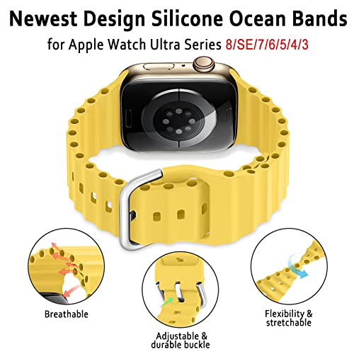 Bracelet Ocean Apple Watch 40mm en silicone souple haute résistance - 2