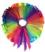 EachWell Little Girls Layered Rainbow Ribbon Tutu Skirt Dress Ballet Tiered(M)