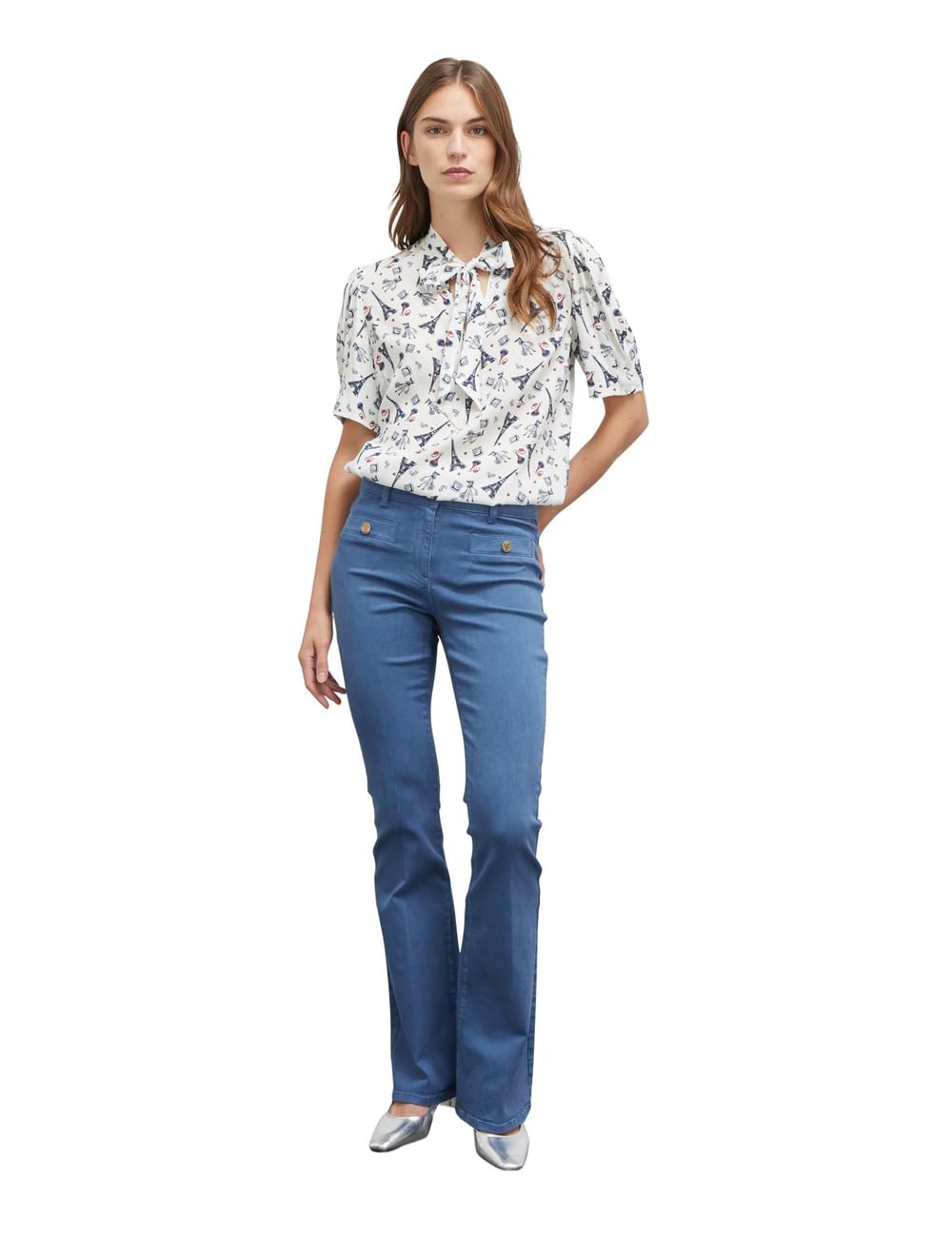 Motivi: Pantaloni Flare con Tasche. Stagione Autunno Inverno 2024