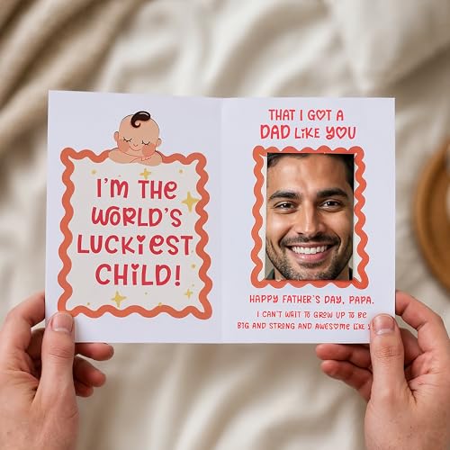Image of Oye Happy - Magic Mirror Card for New Dads - Father's Day Greeting Card with Mirror Surprise | Best Dad Ever