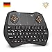 Produktbild Rii K28C Mini Tastatur Wireless mit Touchpad , mini keyboard with Multimedia Tasten, 2.4 GH Backlit QWERTZ Mini Tastatur Beleuchtet für HTPC,IPTV,Android TV-Box,XBOX360,PS3,PC(DE layout)