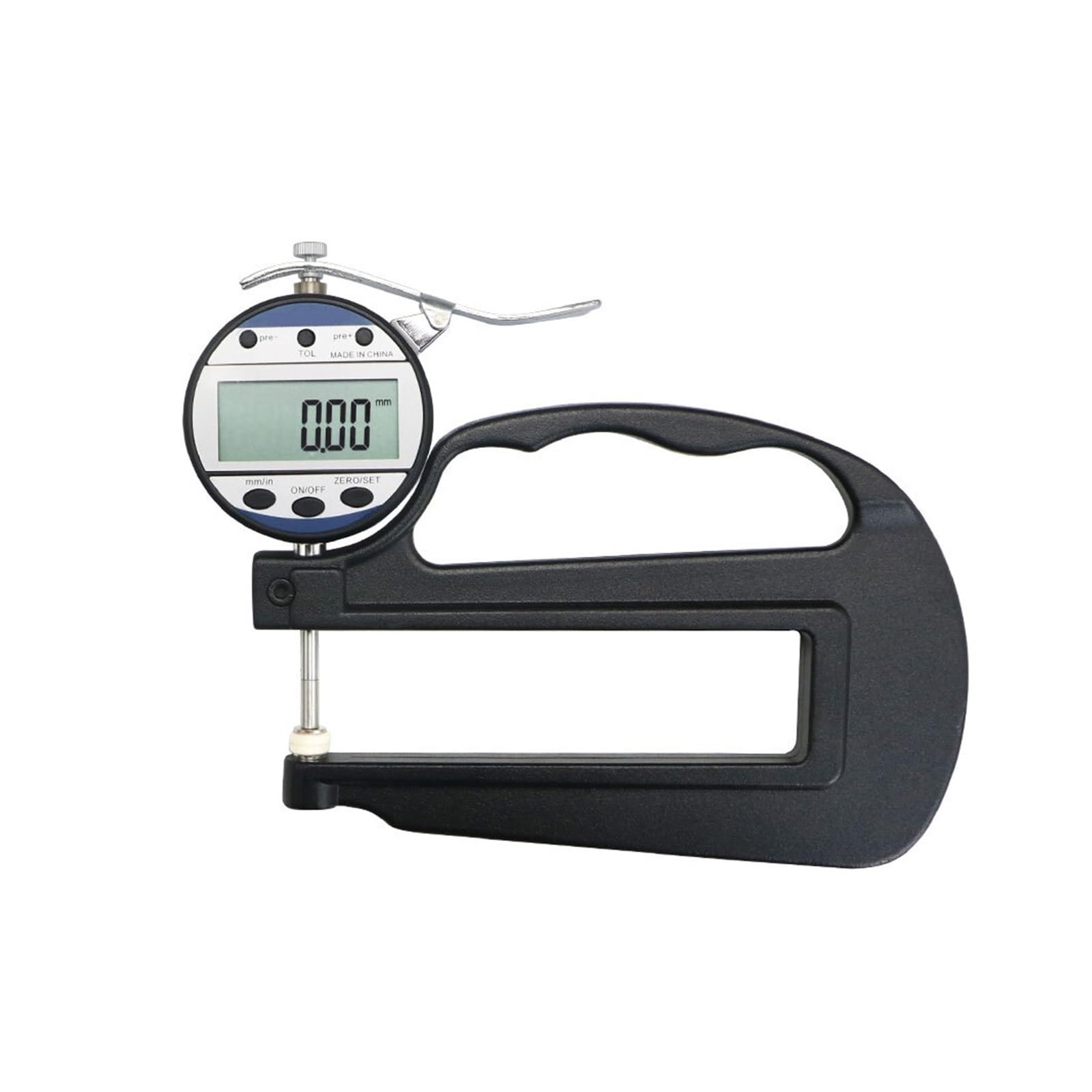 Medidor de Espesor Digital 0-25 Mm 0,01 Mm Medidor De Espesor Digital De Alta Precisión Profundidad De Garganta 120 Mm Medidor De Espesor De Vidrio De Cuero De Papel Herramientas De Medición