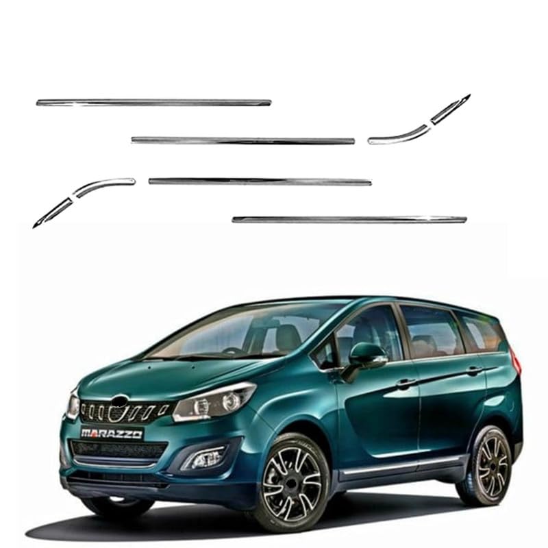 AutoDream Car Window Lower Garnish Stainless Steel Chrome Finishing for Mahindra Marazzo Set of 8PCS-picture-10