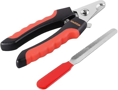 Miniatura 6 de HAWATOUR Dog Nail Clippers Professional Pet Nail Clipper  Trimmers with Safety Guard to Avoid Over Cutting Grooming Razor with Nail File for Medium