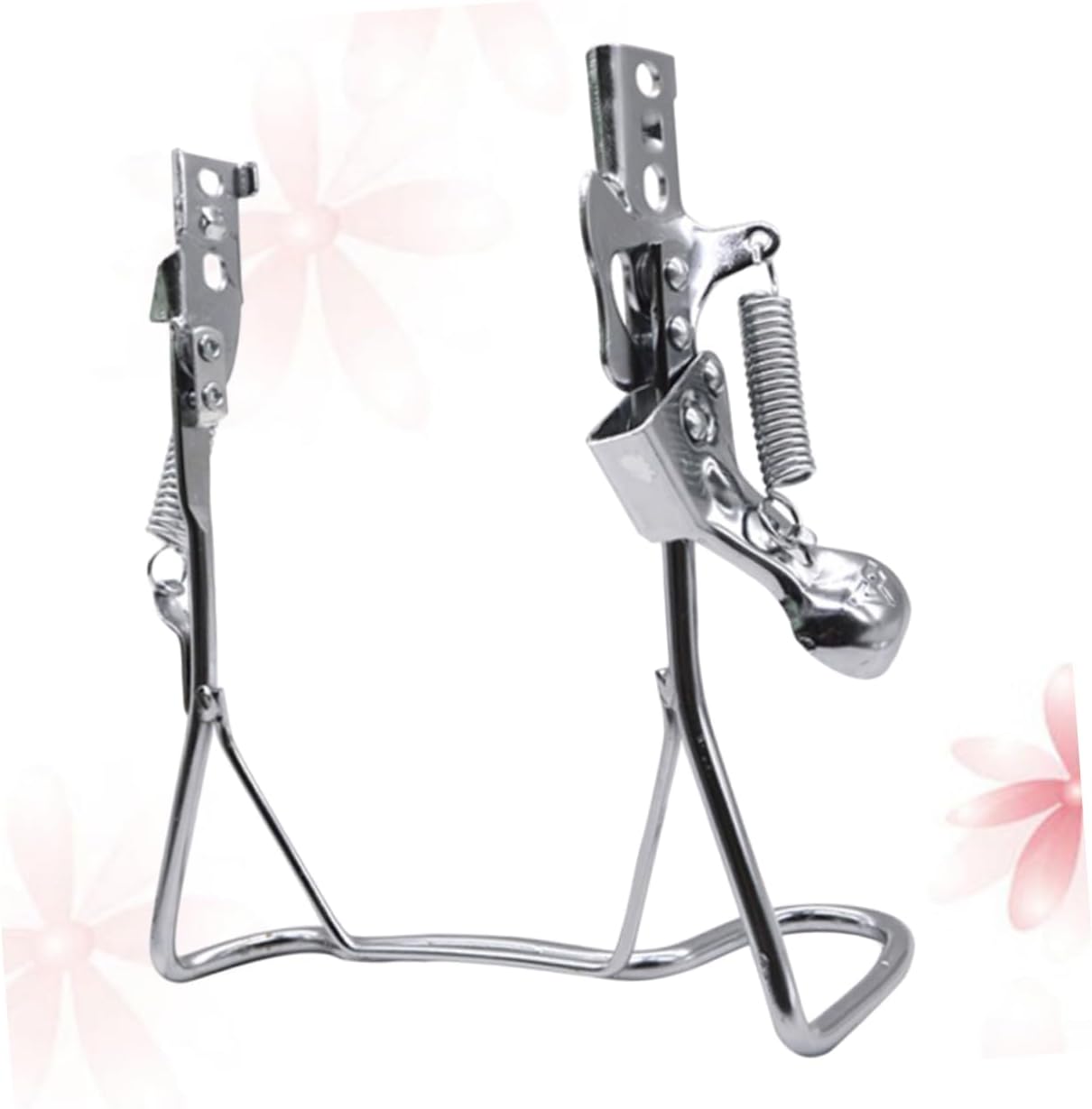 balacoo 1pc Electric Bike Kick Stand Double Leg Parking Rack Floor Storage Stand for Mountain and Road Bikes Easy Installation for Repairs and Maintenance