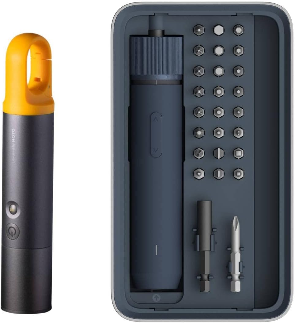 HOTO Rechargeable Flashlight Lite Bundle with 3.6V Cordless Electric Screwdriver Set