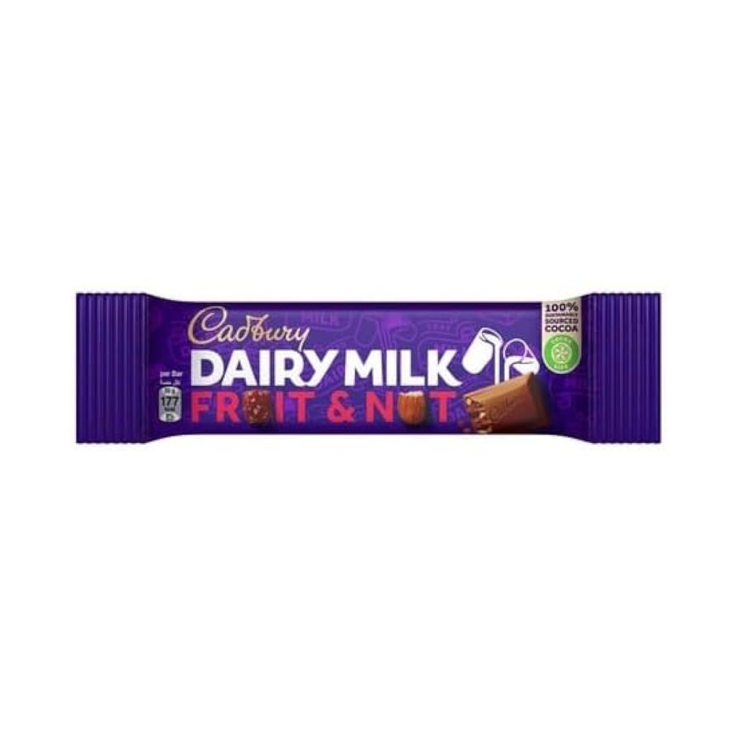 Cadbury Dairy Milk Fruit & Nut Chocolate Bar Milk Chocolate with Raisins & Almonds, 35 grams