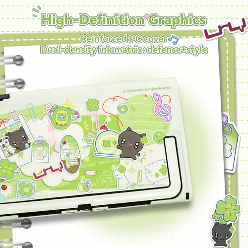 Image of GeekShare Slim Protective Case Compatible with Switch 2 (2025), Anti-Scratche and Shock-Absorption Dockable Hard Shell for Switch 2 Game Console - Lucky Clover Memo