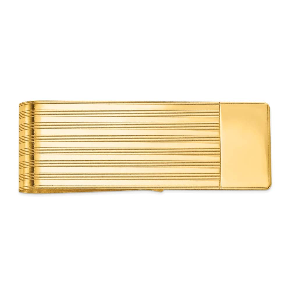 Men's 14k Yellow Gold Money Clip Fine Jewelry For Men Gifts For Him