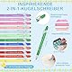 Tenare 12 Sets Kleine Dankeschön Geschenke für Lehrer Kollegen Team Mini Notizblöcke mit Inspirierend Spruch Kugelschreiber Magnetisch Lesezeichen Säckchen für Abitur Abschied Geschenk(Lebendig)