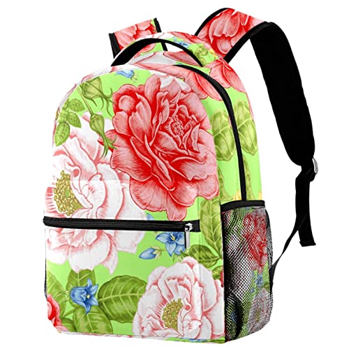Sac à dos fleurs colorées résistant à l'usure - Solution pour transporter vos livres sans effort