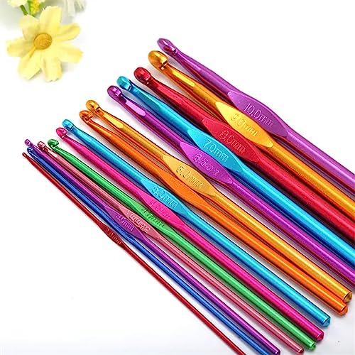 Image of ADW CRAFT'S Crochet Needle Single Size(12 Size Available)| 12 Pcs Crochet Needle Set||Aluminum Multicolor Crochet Hooks Needle|Crochet Needle|Crochet Needle Set | Crochet Needle Kit (9 mm / Single Pcs(Pack of 1))