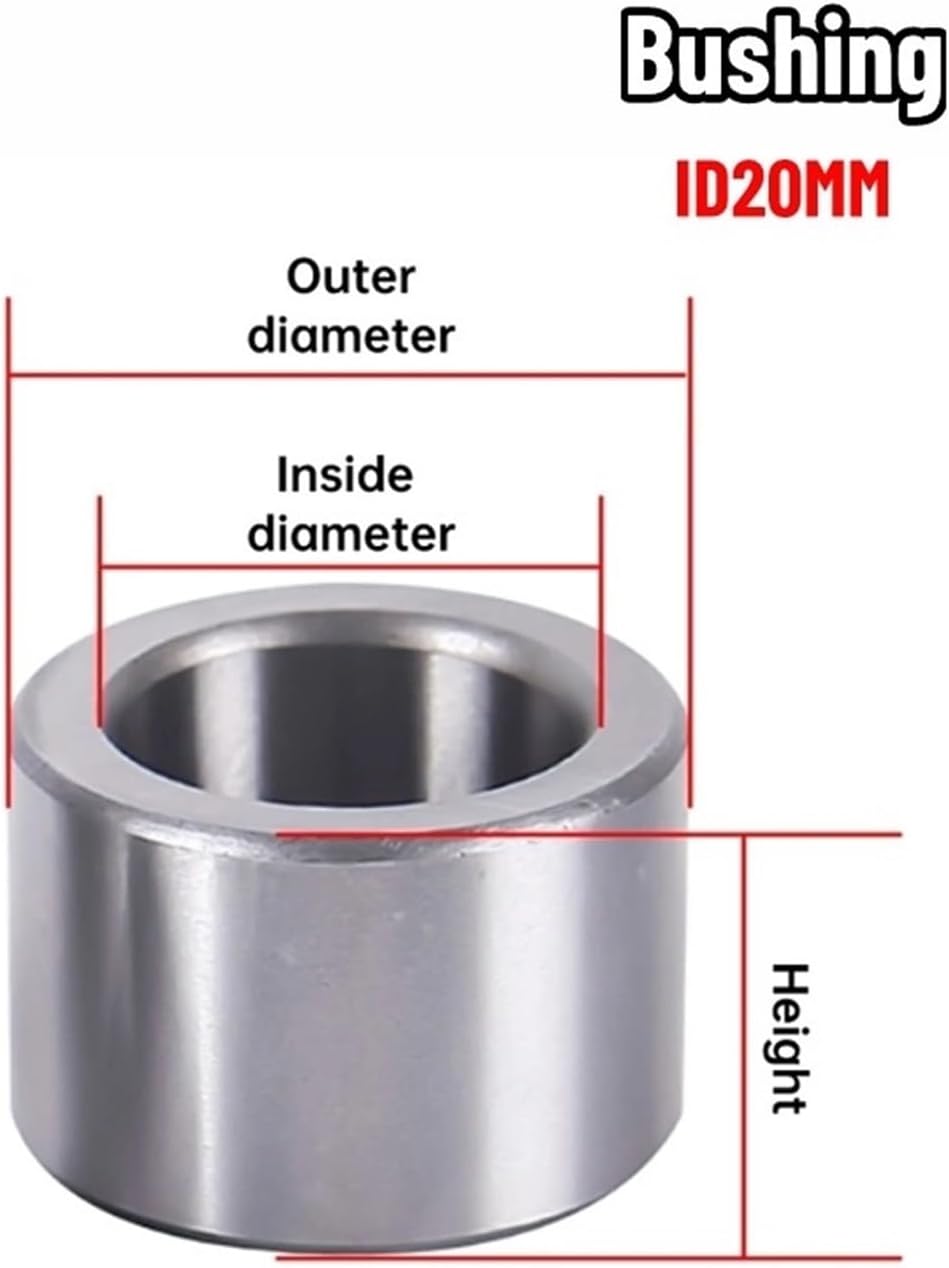 1PCS Inner Diameter 20 MM Outer Diameter 23 24 25 26 28 30 MM Bearing Steel Bushing Wear-Resistant Sleeve(ID20xOD25xL22MM)