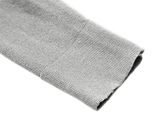 Urban Coco Women's Long Sleeve Open Front Knit Cardigan Sweater (S, Light Grey) #TOP4