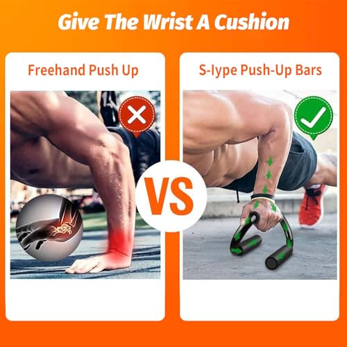 FOCUHUNTER Push Up Stands Iron Core Athletics Barras de flexión adecuadas para Cualquier Programa de Entrenamiento de flexión para el hogar, el Gimnasio - Imagen 5