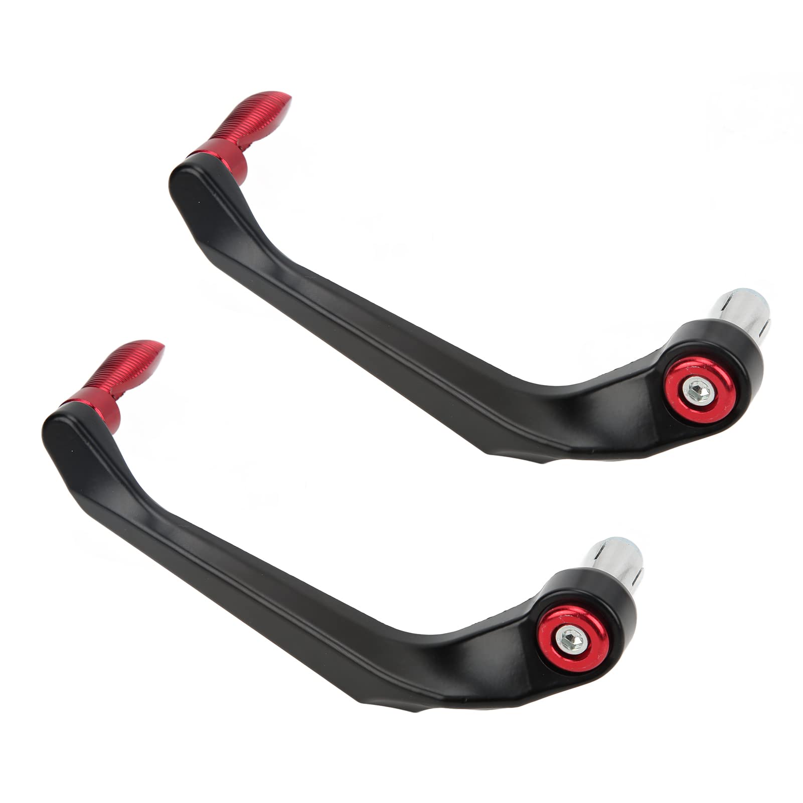 Protezione Leve Moto in Lega di Alluminio 2 Pezzi Set Manubrio Freno Frizione per Mountain Bike (Rosso)