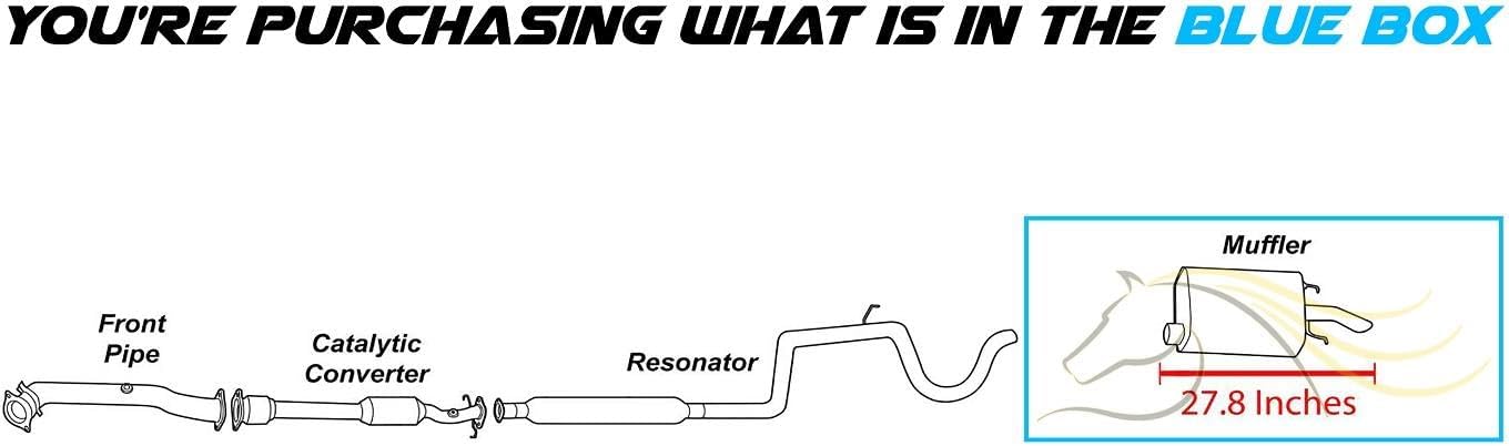 Northeastern Exhaust Stainless Steel Rear Muffler Compatible for 1996-1999 Subaru Legacy 2.5L and 1996 Subaru Legacy 2.2L, Includes Gasket
