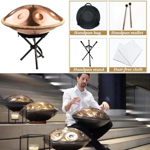 Handpan Drum 22" 10 Notas Oro 440Hz miniatura 7