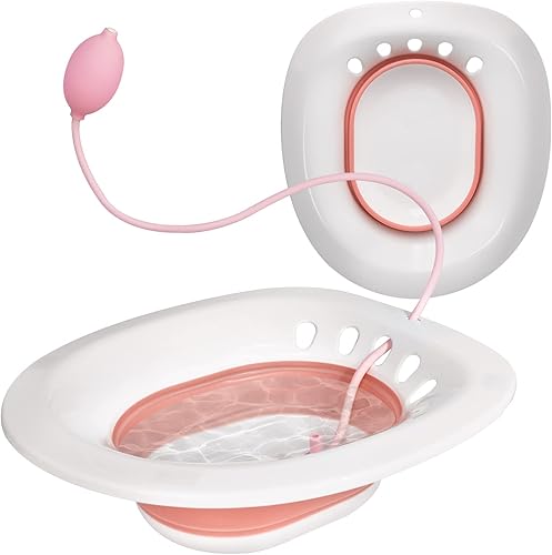 Sitz - Baño para asiento de inodoro - Baño de asiento para hemorroides - Kit de baño para mujer - Ideal para el cuidado posparto de maternidad,
