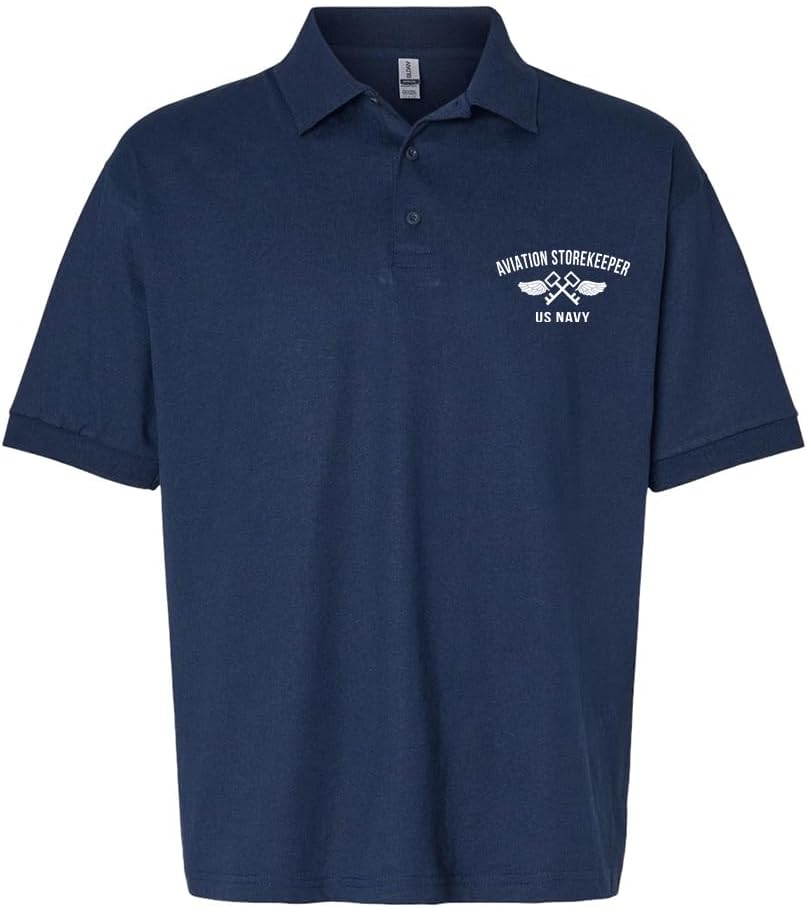 Military Productions US Navy Aviation Storekeeper Polo Shirt Officially Licensed
