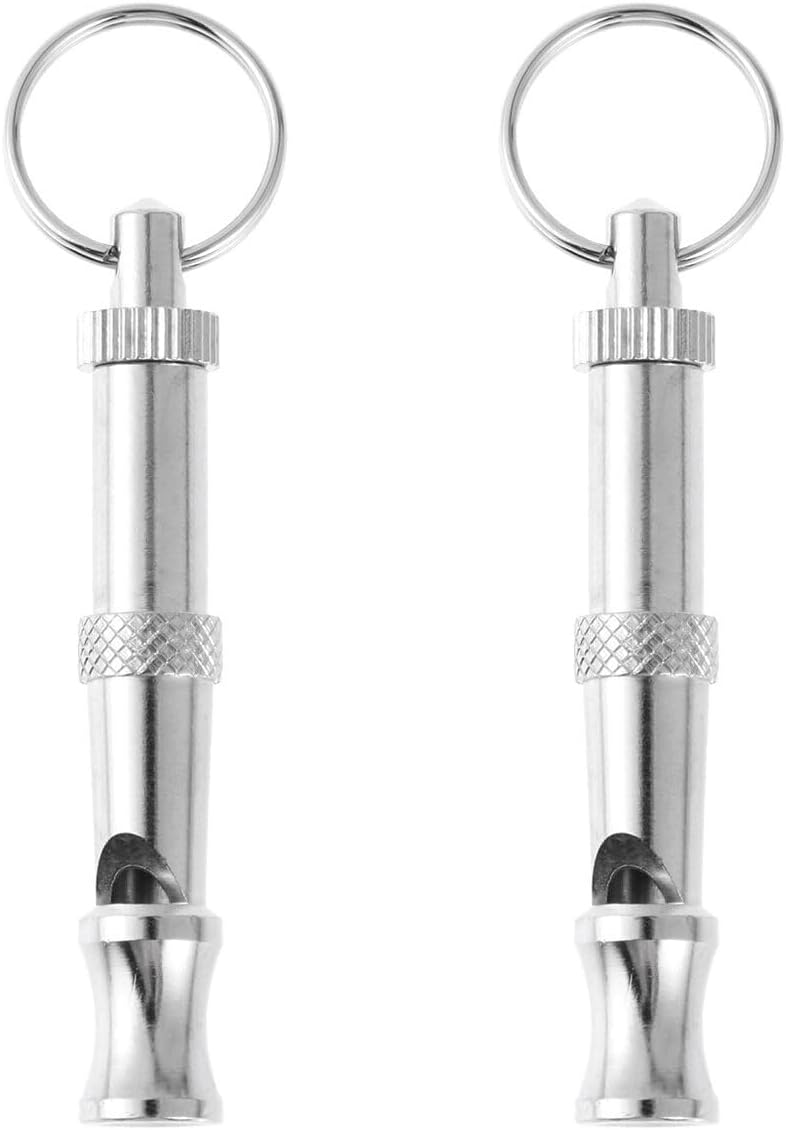 Abaodam 2pcs pet Supplies Keychain Supplies Puppies Supplies Silent Dog Whistles Best Dog Whistle Bird Whistle Sound Whistle clicker Copper Dog The Dog Key Chain Pet Dog