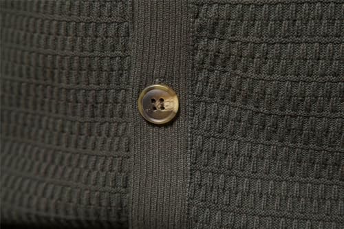 Winter Men's Knitted Button Cardigan Sweater Cotton Stand Collar Sweater Casual Warm Sweater Navy Size S 55-65 kg#Size S 55-65 kg4