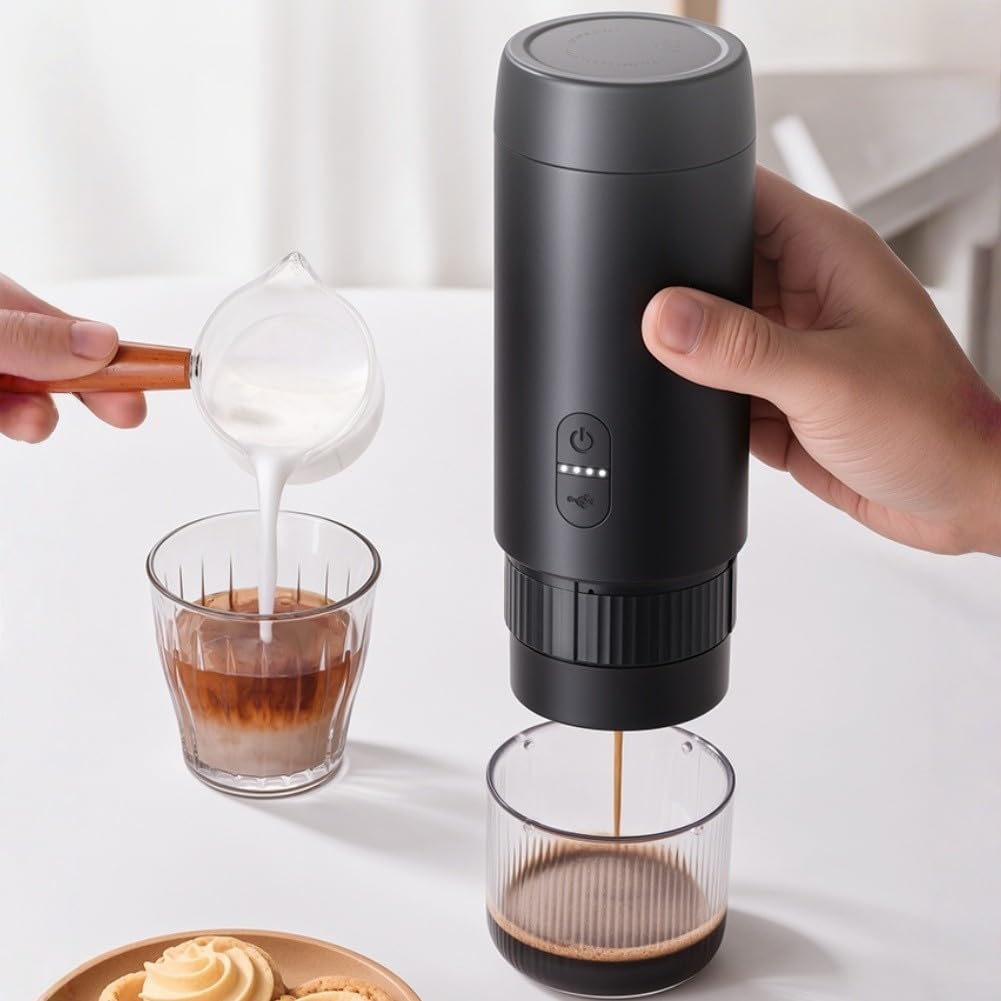 Macchina da caffè compatta 21cm ABS Design leggero