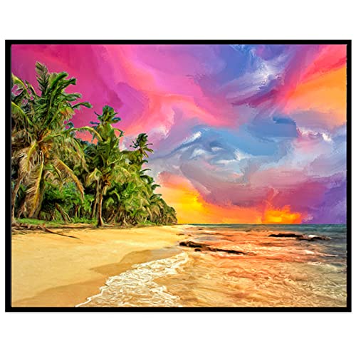 Diamant Arts Craft arbre coloré 60x90cm, le cadeau créatif idéal pour passionnés d'art
