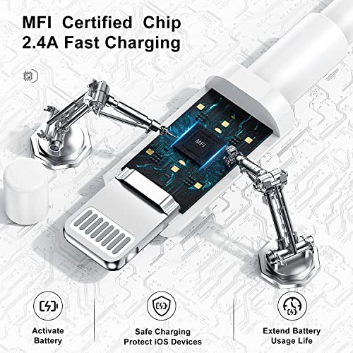 Image of Alitayee Type C to Light-ning Fast Charging Cable Compatible with iPhone 14 /14 Pro / 14 Pro Max / 13 /13 Pro / 13 Pro Max / 12 /11 /XR /XS /X /8 Series, 1M, By Marchpower