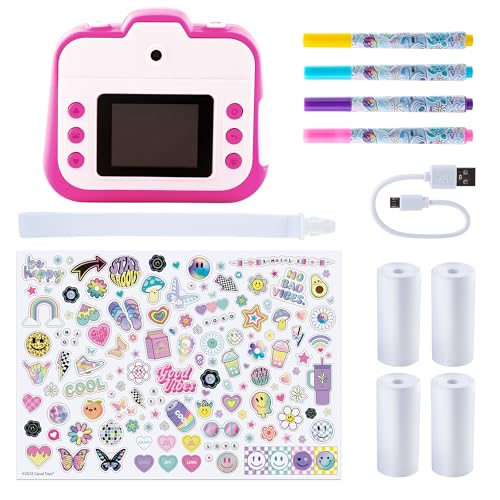 Image of Photo Creator 3-in-1 Instant Camera for Kids - Pink; Camera, Instant Printer & Photo Booth with Fun Frames & Filters