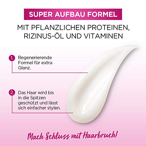 L'Oréal Paris Elvital Leave-In Hair Treatment Against Split Ends, For Long, Damaged Hair, No Rinse, No Parabens, With Castor Oil, Dream Length No Split Ends Milk, 1 x 200 ml - Image 6