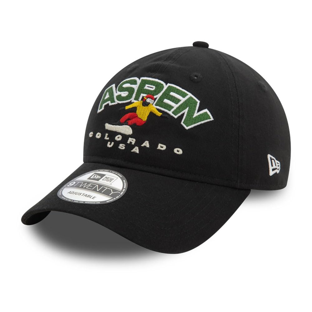 New Era Unisex Black Adult's 9Twenty Branded Baseball Cap Hat