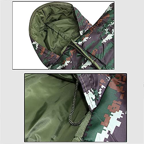 Jianghuayunchuanri Bequemer Schlafsack Camouflage Mantel-Stil Schlafsack im Freien Schlafsack Camping Schlafsack verdickt Indoor- und Outdoor-Aktivitäten (Farbe : Camouflage, Size : 210x70x50cm) - Image 7