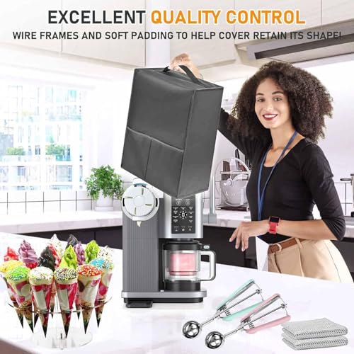 Funda para heladera impermeable y protectora negra de cocina 4